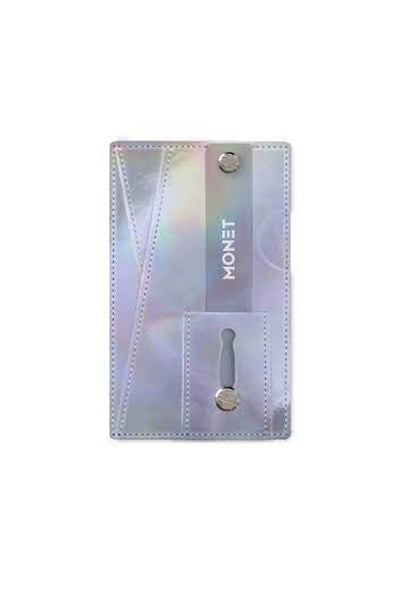 Phone Grip Wallet - White Holo