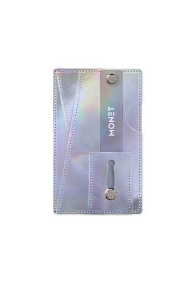 Phone Grip Wallet - White Holo