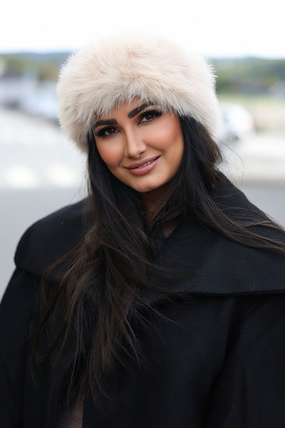 PenzaCC Faux Fur Hat - Creme