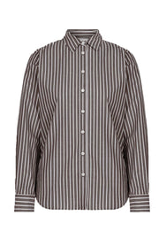 Fritilia Shirt - Dark Brown Stripe