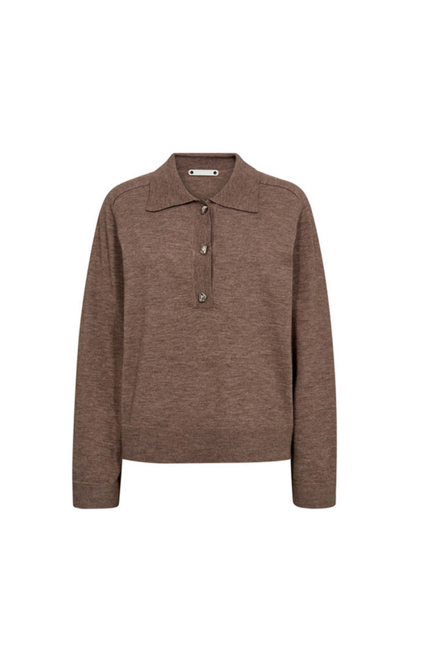 MilaCC Polo Knit - Walnut
