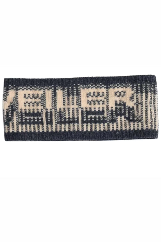 Ski Jacquard Headband - Dark Grey