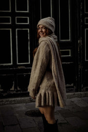 Boxy XL Scarf - Beige Melange