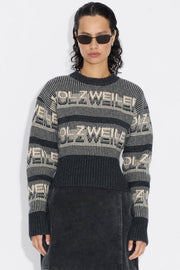 Ski Cropped Crew - Dark Grey