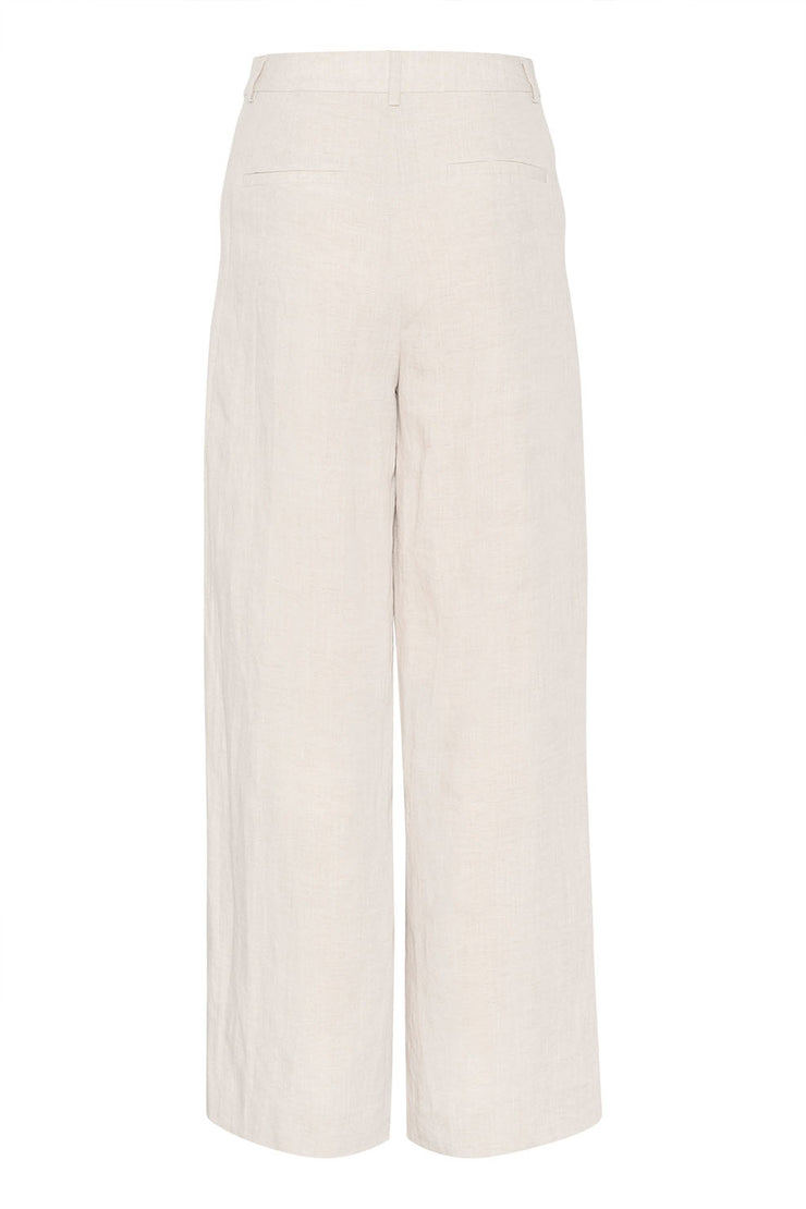 LizaGZ Linen HW Pants - Tammy Light Sand