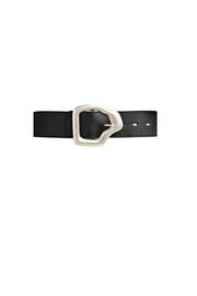 Ako Belt - Black Silver
