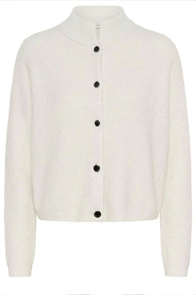 GZAlpha Shimmer Cardigan - Ivory with Lurex