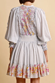 Cotton Slub Mini Dress - Flower Market