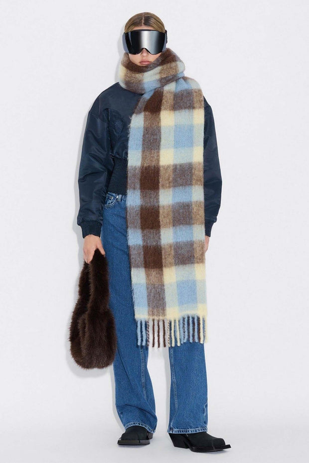 Fresia S  - Light Blue Check