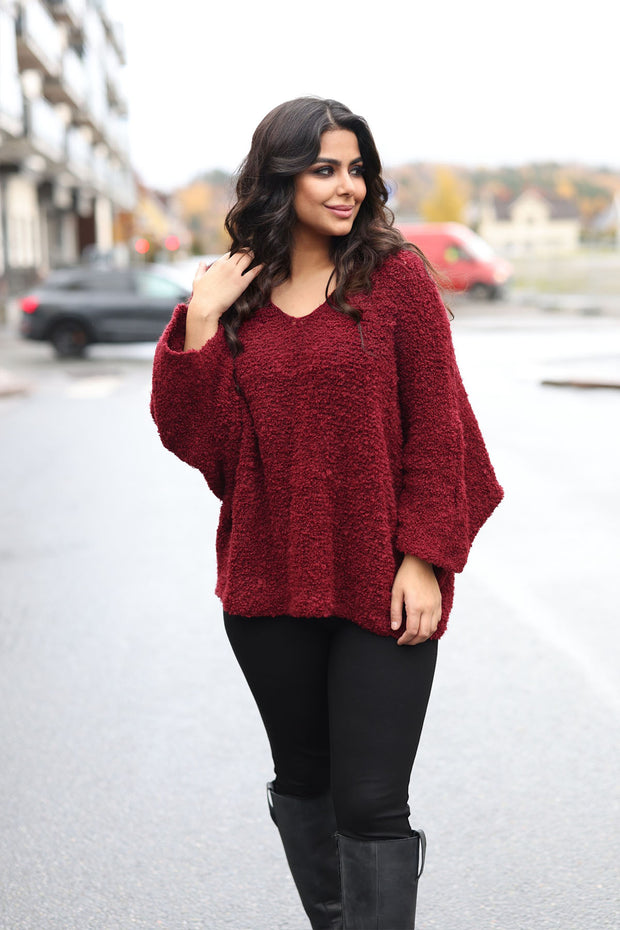 Dream wide sweater - Bordeaux