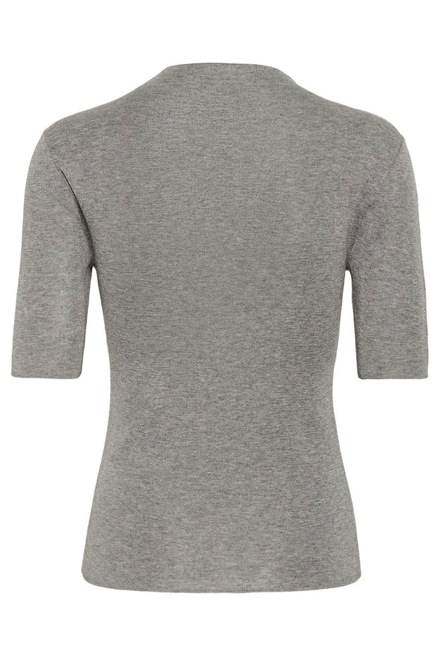 GZasia ss High Neck - Grey Melange