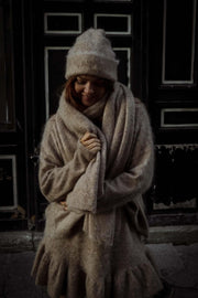 Boxy XL Scarf - Beige Melange
