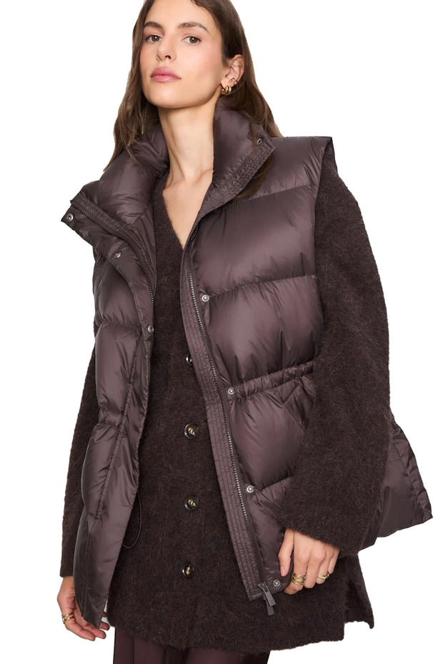 Lenox Down Vest - Dark Brown
