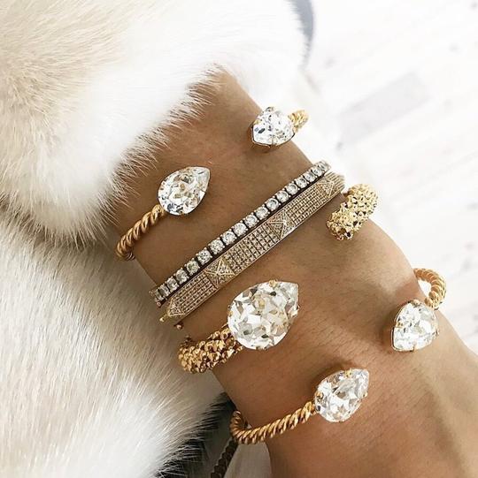 Mini Drop Bracelet - Crystal