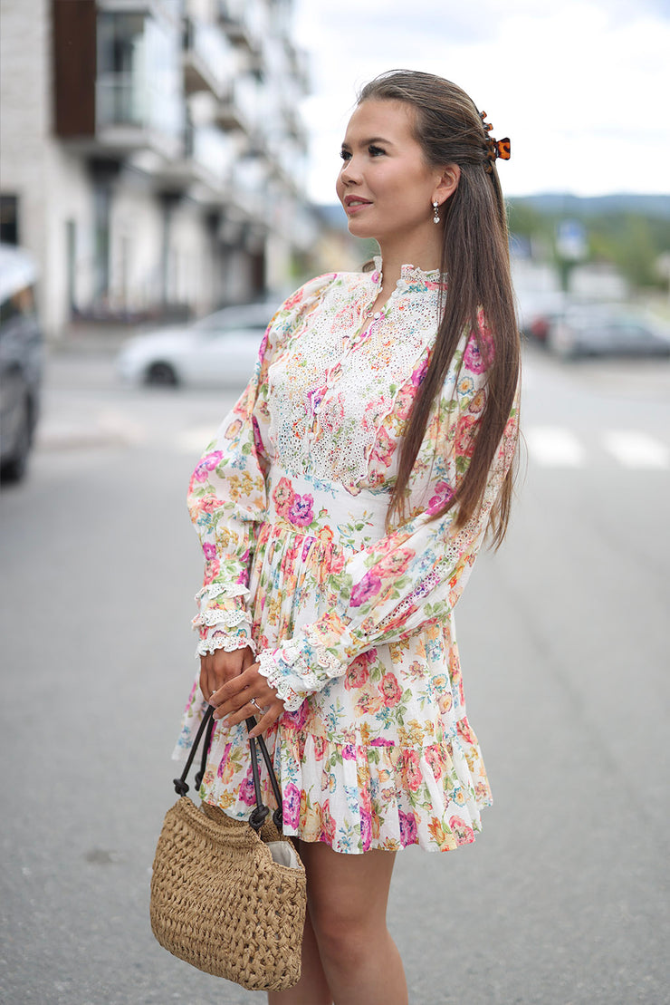 Bytimo - Cotton Slub Mini Dress - Flora