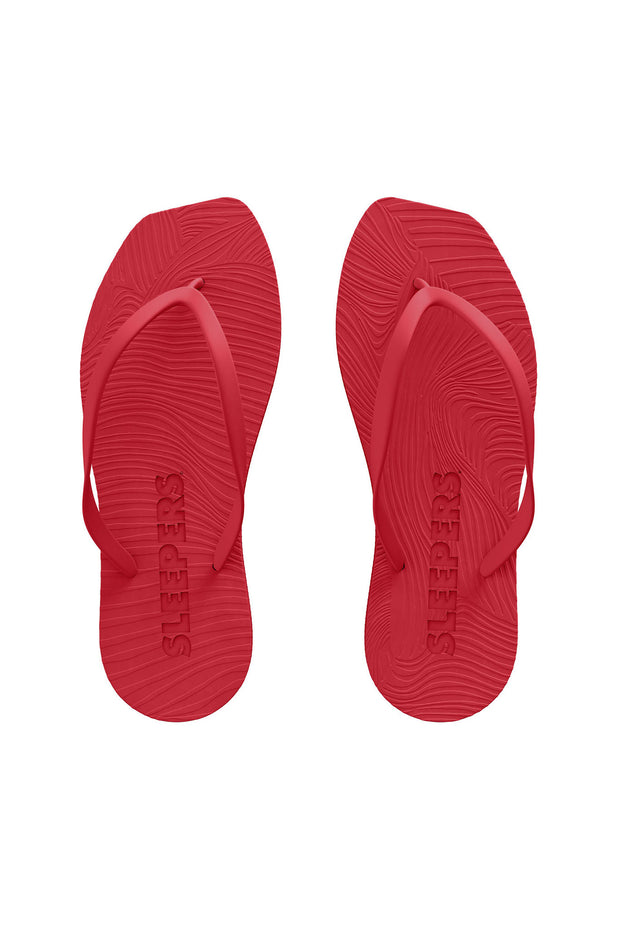 Tapered Red Flip Flop
