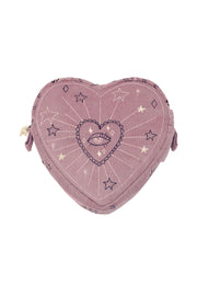 Heart Makeup Bag - Purple Magic