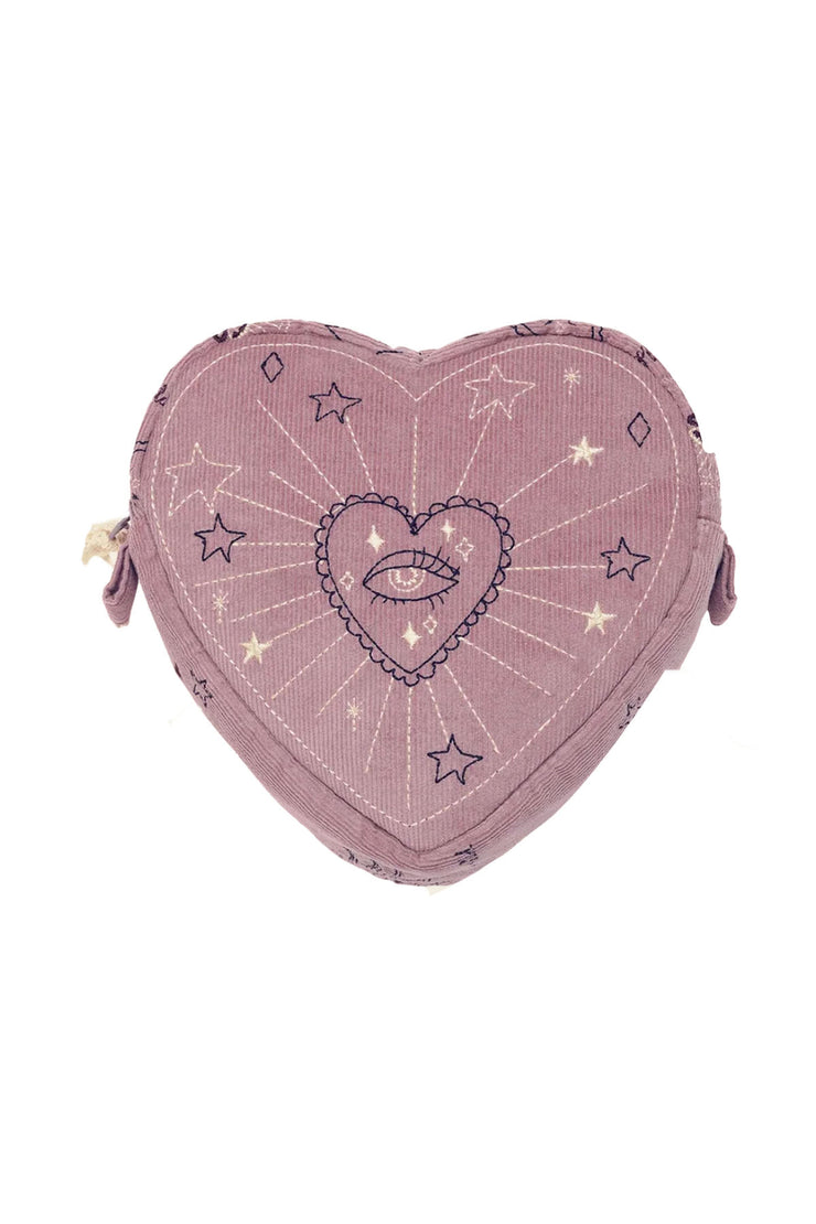 Heart Makeup Bag - Purple Magic
