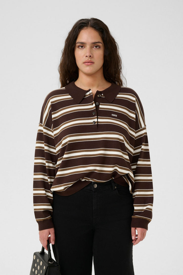 GZpaige polo pullover - Molé/Dark Beech