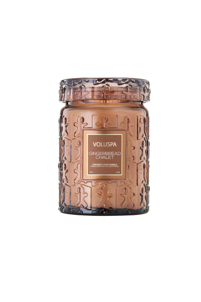Large Jar Candle - Gingerbread Chalet