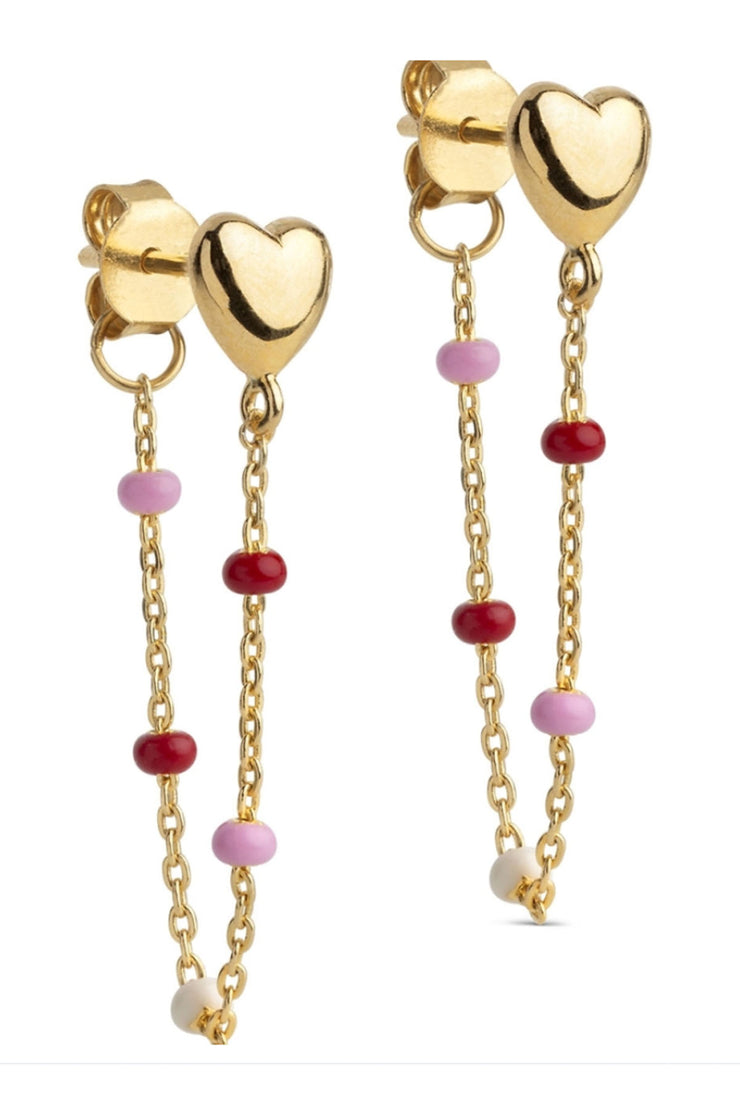 Lola Heart Earrings - Rosie