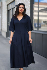 Inda Dress - Navy