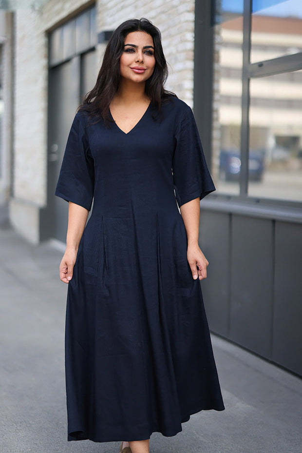 Inda Dress - Navy