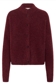 Alphagz Short Cardigan - Blood Red Mélan