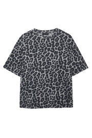 Cohen Tee - Grey Leopard