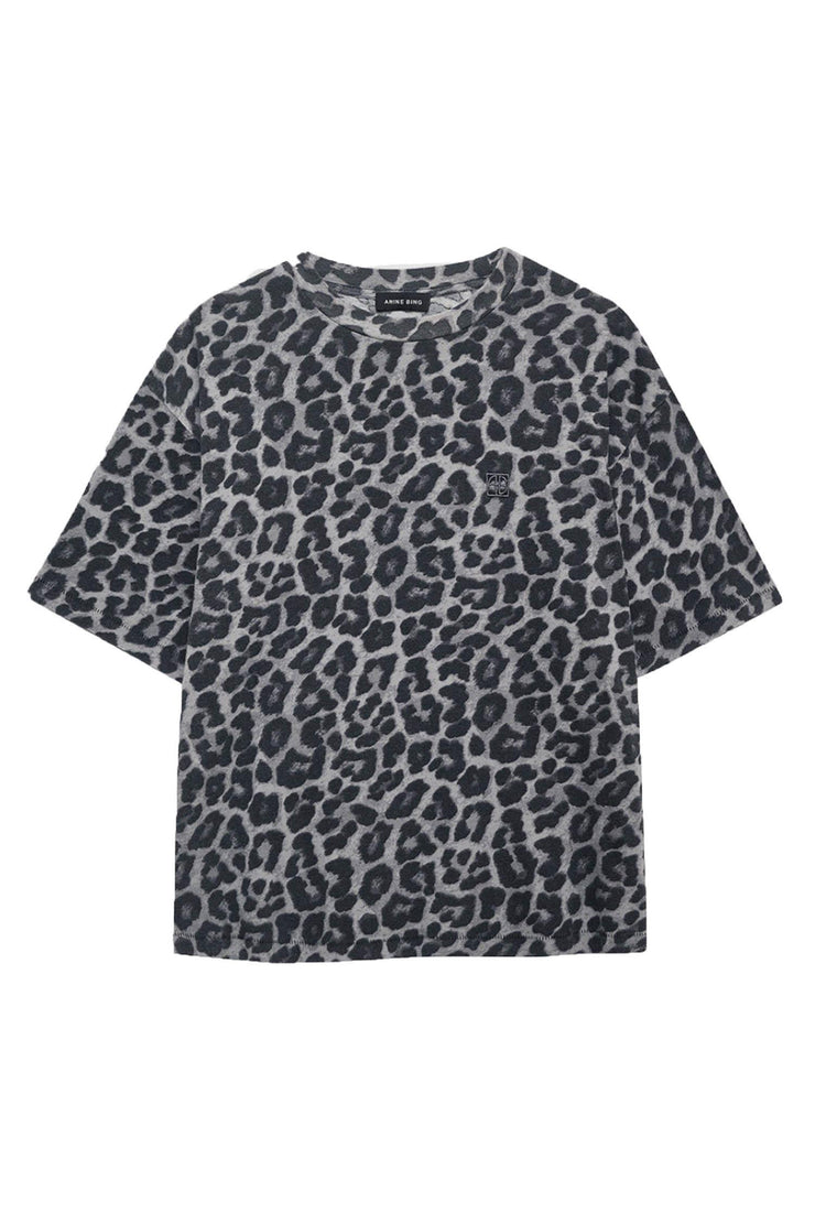 Cohen Tee - Grey Leopard