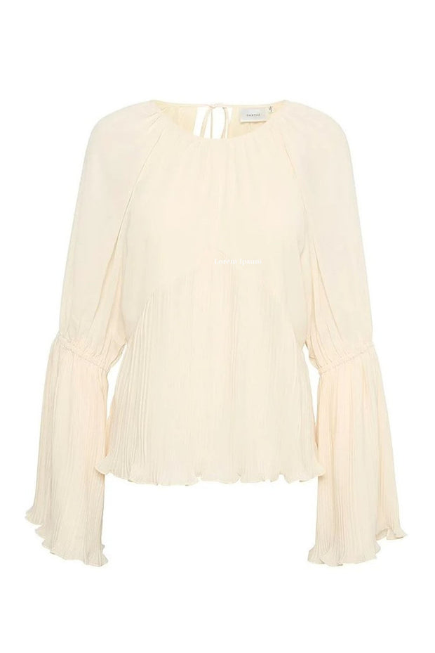 CelesteGZ Ls Blouse - Ethereal Green