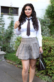 ClaudineCC Balloon Mini Skirt - Walnut