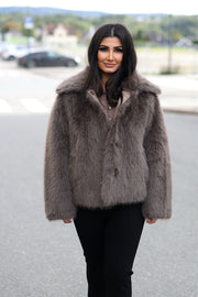 KitaCC Furry Jacket - Walnut