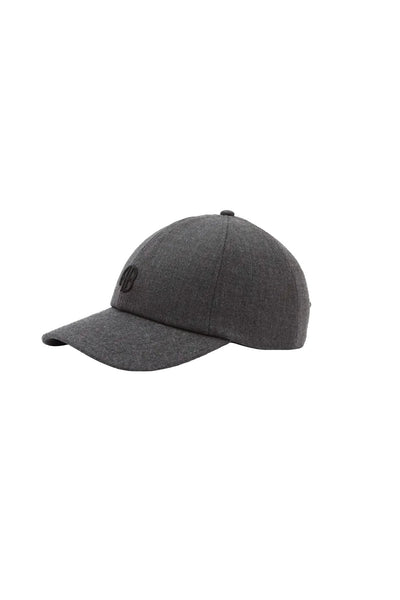 Jeremy Baseball Cap AB Wool  - Dark Heather Grey