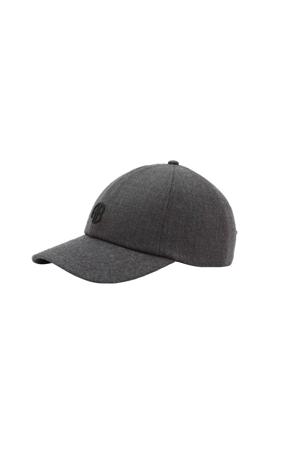Jeremy Baseball Cap AB Wool  - Dark Heather Grey