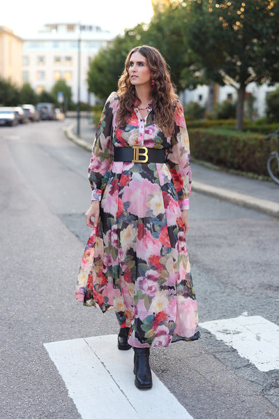 Organza Belt Dress