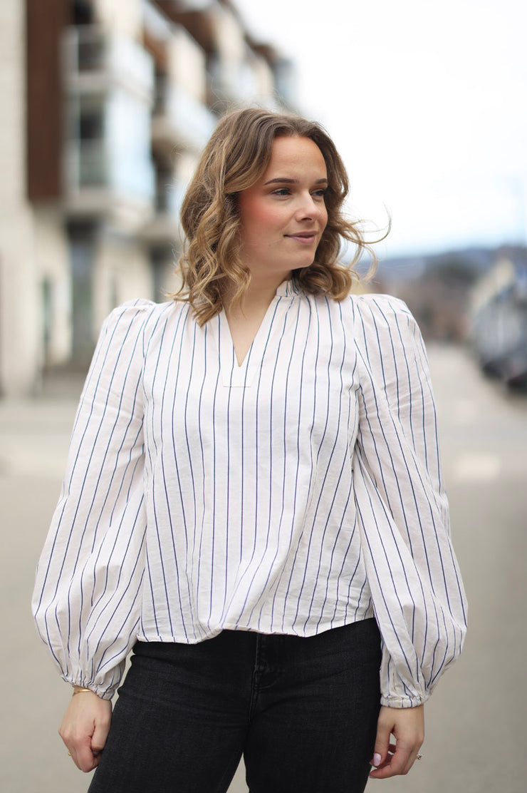 Infinity Blouse - Cream stripe