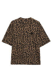 Avi Tee - Black and Brown Leopard