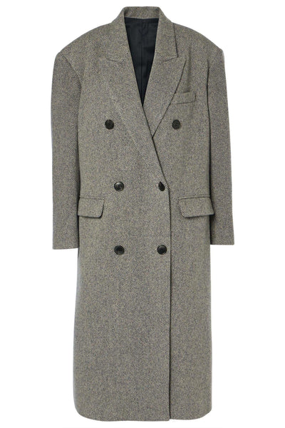Lexana Coat - Black/Ecru