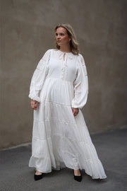 Long Ranch Dress - White
