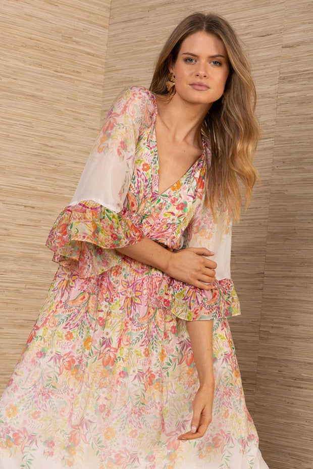 Celia Long Dress - Pink