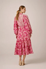 Cotton Slub Midi Dress - Poppy Meadow
