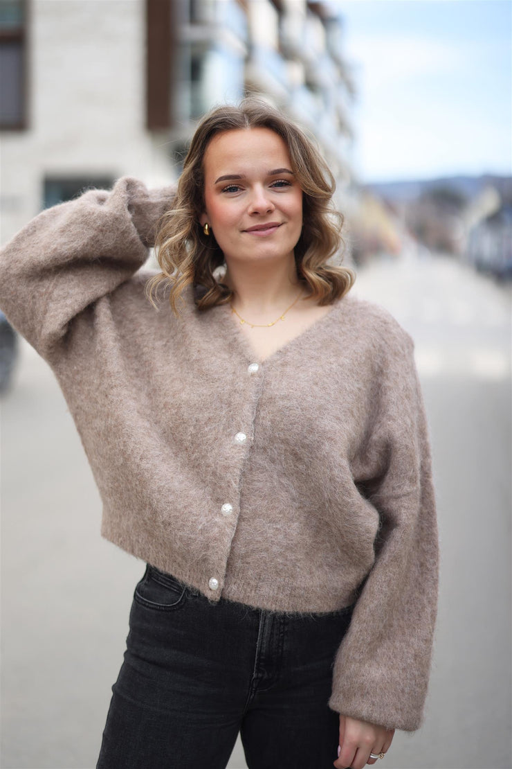 SanaGZ Cardigan - Warm Sand Melange