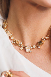 Mini Noora Necklace - Topaz Combo