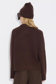 W Wool Crew - Dk. Brown
