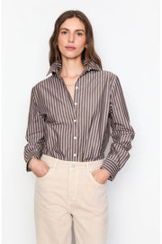 Fritilia Shirt - Dark Brown Stripe