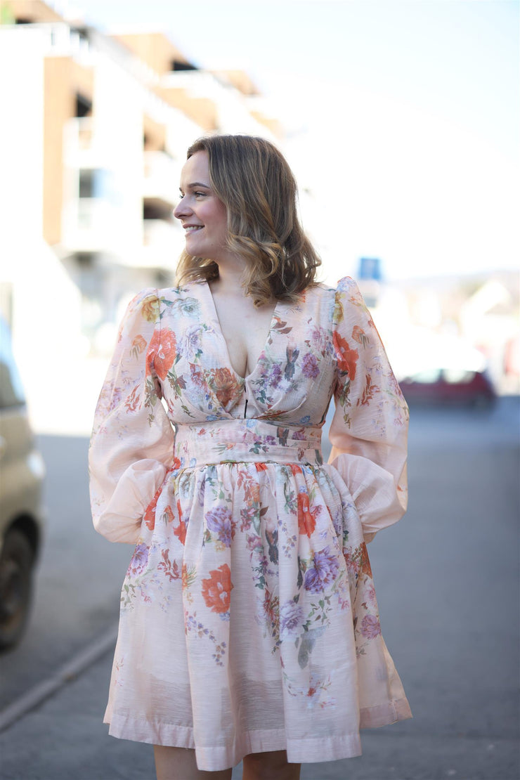 Dress Digi Print Crossover - Rose