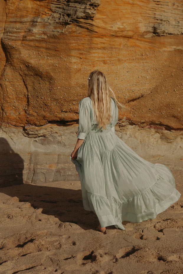 Wow Long Dress - Soft Pistachio