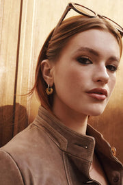 Sadie - Heart Hoop Earrings