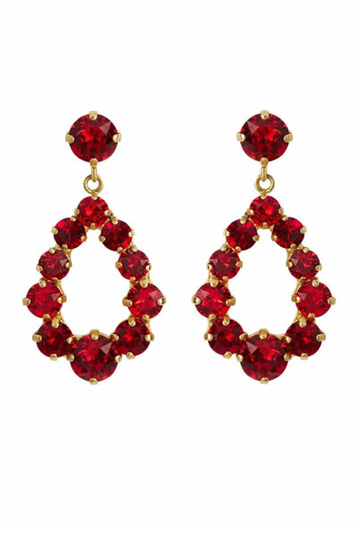 Mini Delia Earring - Red Combo